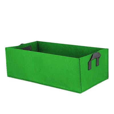 China Planting Grow Bag Handle 7 8 10 30 Gallon Square Non Woven Nursery Pots for sale