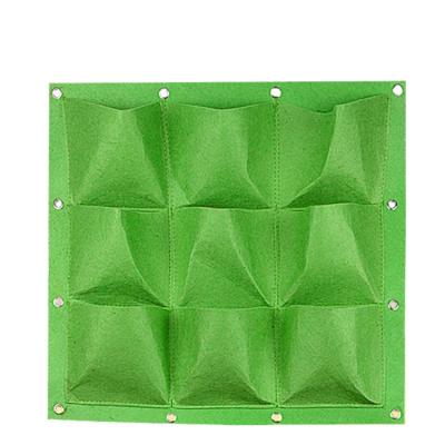 China Potted Plant 9 36 Outdoor Breathable Wall Hanging Pocket Non-Vertical Woven Planter Garden Breathable Plant Grow Bags for sale