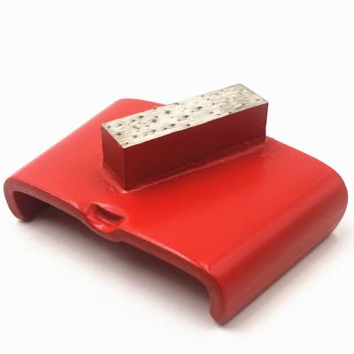 China HTC EZ Change Slide On Single Rectangular Bar Segment Diamond Grinding Shoes For Concrete Terrazzo Flooring Grinding en venta