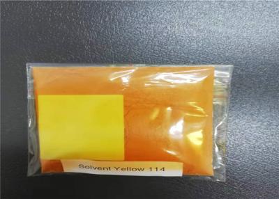 Cina G giallo trasparente CAS No .75216 45 4 tinture di plastica solubili nell'olio di giallo 114 del solvente in vendita