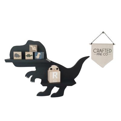 China Storage Tyrannosaurus Rex Shelf Dinosaur Wall Shelf Dinosaur Floating Shelf For Kids Room for sale