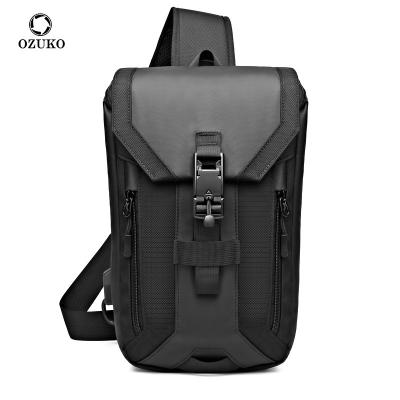 China Wholesale Cross - Ozuko D9334 Anti Theft Body Bag Sling Tactical Bag Sale Nylon Custom Large Men's Cross Shoulder Bag Custom 2021 Cross - Body Bag for sale