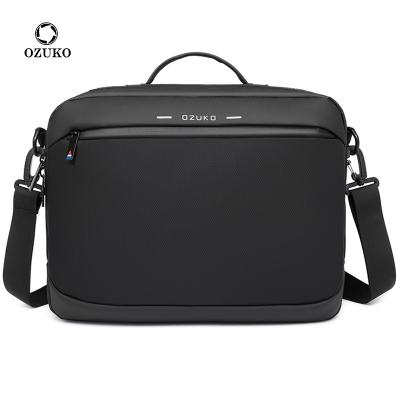 China 2021 Ozuko 9423 fashion sling bag men mobile phone man cross Korean wholesale china Usb anti theft backpacks luxury women business laptop bag body bag for sale