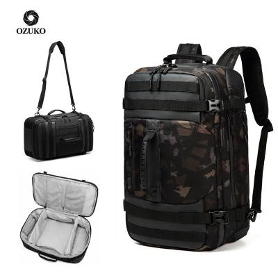 China Ozuko 9242 Luxury Custom Gym Duffle Bag Water Resistant Backpack Ozuko 9242 Fashion Mochilas Tacticas Para Laptop Oxford for sale