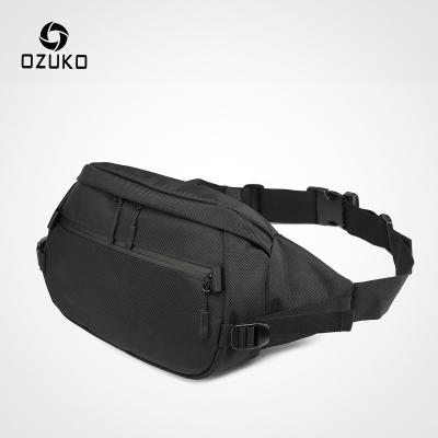 China Men's Outdoor Waterproof Waist Bag Multifunctional/Waterproof Custom Pack /fashion OZUKO D9206 Fanny Pack Running Packs Logo for sale