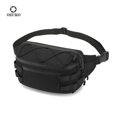 China New Ozuko D9340 Waterproof Tactical Trunk Bag Waterproof Custom Fanny Pack Sport Mens Military Waist Pouch Drop Shipping for sale