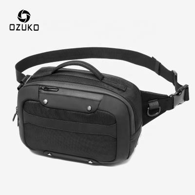 China With USB Ozuko D9275 Drop Shipping Smart Bags For Multifunctional Business Casual Business Casual Wear Travel Messenger Sling Bag Men Shoulder for sale