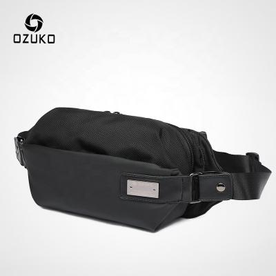 China Water Proof OZUKO D9103 Drop Shipping New Fanny Pack Men Packs Custom Logo Waterproof Sport Belt Fitness Running Waist Bag Pouch Strap for sale