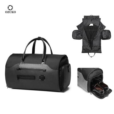 China Ozuko D9288 China Backpacks Luxury Luggage Travel Bags Dropshipping Carry On Hand Bag Travel Tote Gym Custom Logo With Shoe Compartment Wholesale For Men for sale