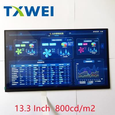 China No brightness 800cd/m2 13.3 inch display for sale