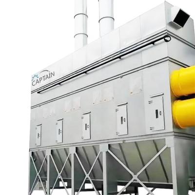 China Building Material Shops Dust Extraction And Filtration System Industrial Pulse Jet Bag Filter Wood Dust Collector for sale