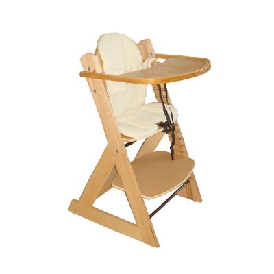 China (Height)Adjustable Solid Wood Stacking Baby Dining Chair for sale