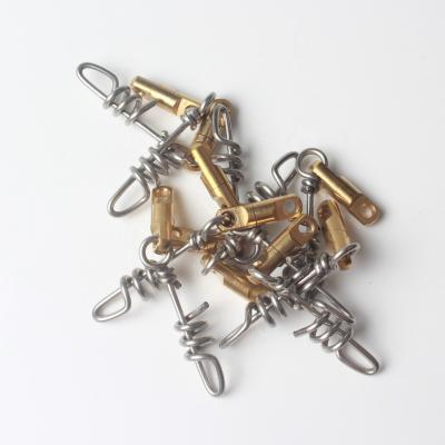 China Heavy Duty 304+Brass Swivel With Screwed Snap Connector Corkscrew Swivel for sale