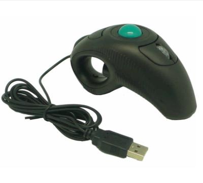 China Ergnomic Finger 4D Air Trackball USB Wire Laser Mouse For Training Center Computer for sale