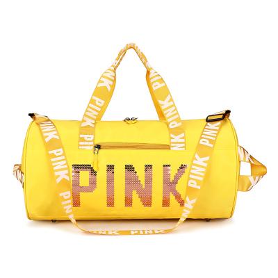 China Wholesale Fashion Hot Sale Gym Bag Pink Travel Sports Lightweight Outdoor Waterproof Duffel Bag For Women for sale