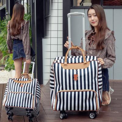 China Korean Female Trolley Short Leather Suitcase Bag Handle PU Wheel Travel Boarding Travel Distance Luggage Bag Female Short Carrying Suitcase Handle Bag for sale