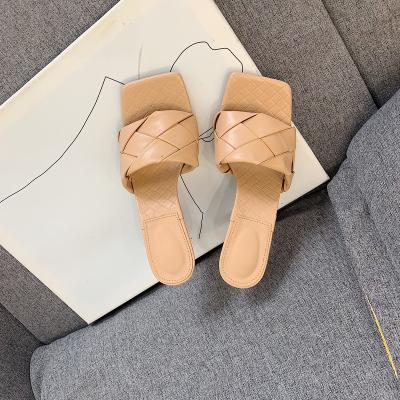 China Roman Style Women's 2021 Square Fashion Trend ANMAI rhombus fashion high stiletto sandals for sale