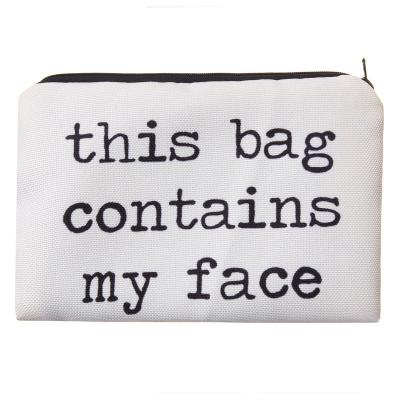 China Wholesale Hot Sale Promotional Fashion Gifts Women Zipper Polyester Makeup Bag for sale