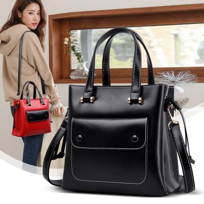 China Central Institute of Statistics High Sense of Fashion Shoulder Bag Women Cross Body Bag Waterproof Korean Soft Cowhide Handbag for sale