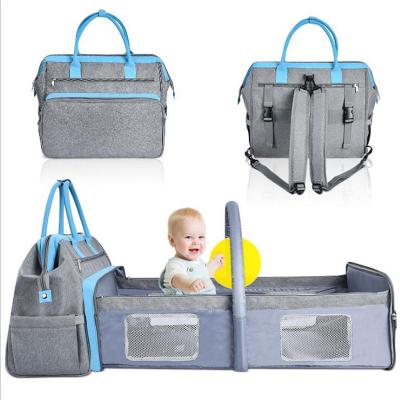 China Custom Made Water Resistant Hot Selling Diaper Bag Backpack With Changing Station Baby Travel Crib Portable Crib Bed Hutch Foldable Mattress for sale