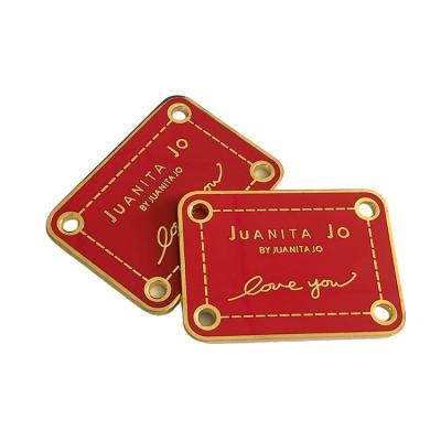 China Europe Wholesale Custom Hardware Embedded Logo Gold Plating Nameplate Enamel Nameplate for sale