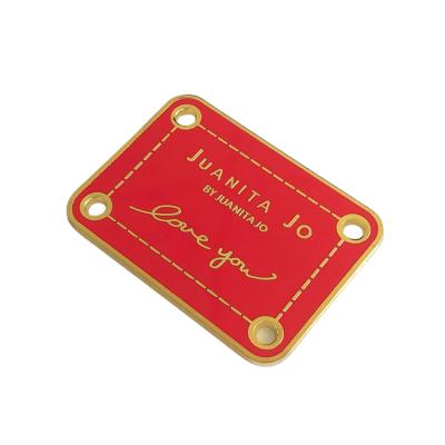 China Europe Factory Customized Self Adhesive Metal Nameplates Gold Plating Nameplate Enamel Aluminum Nameplate for sale