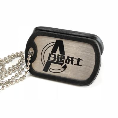 China 2021 Latest Arrival Customized Wholesale Manufacturer Customization Army Private Label Stamping Stainless Steel Dogtag for sale