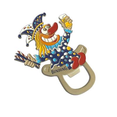 China Viable Professional Metal Craft Metal Maker Souvenir Opener Hard Enamel Beer Bottle Opener for sale