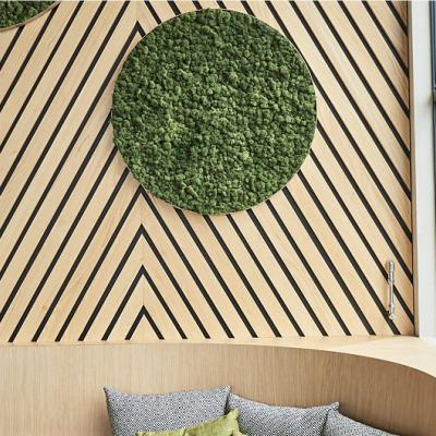 China Akupanel Nature Walnut Slat Wood Acoustic Wall Panel Modern Soundproof Diffusion Fireproof for sale