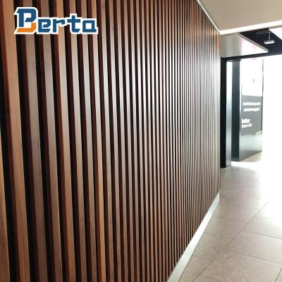 China Akupanel Modern Slat Wall Sound Barrier Australia Decor Soundproof Panel Interior Wood Akustik Panel for sale