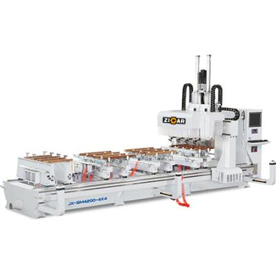 China ZICAR SM4200-4X4 Professional Tenon Woodworking CNC Machining Center 4 Axis Center CNC Tenon and Mortise for sale