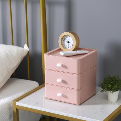 China 2021 new design household sale plastic storage cabinet commodity storage boxes modern hot tableware drawer for sale