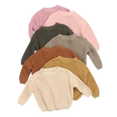 China New Design Autumn Babies Warm Breathable Pure Colors Cotton Hot Selling Sweaters for sale