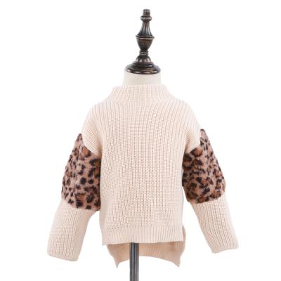 China Low MOQ Anti-Wrinkle Drop Casual Sweaters Knitted Oversized Kids Pullover Sweater for sale