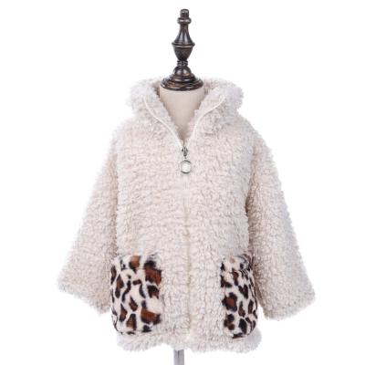 China 2020 Mum and Me Viable Newcomer Custom Sherpa Leopard Pocket Jacket Coat for sale