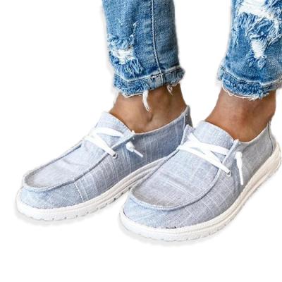 China OTHER High Quality Women Casual Slip On Sneakers Canvas Loafers for sale