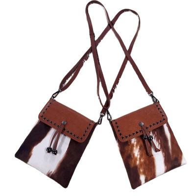 China 2021 fashion women buckle new design cowhide print handbags with adjustable detachable stripe for sale