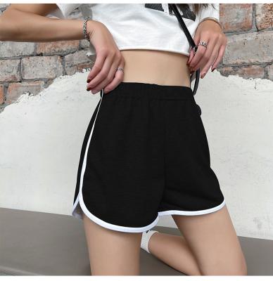 China Lady Seamless Casual Custom Cotton Yoga Shorts Solid Color Women QUICK DRY Logo Printed Athletic Jogger Shorts for sale