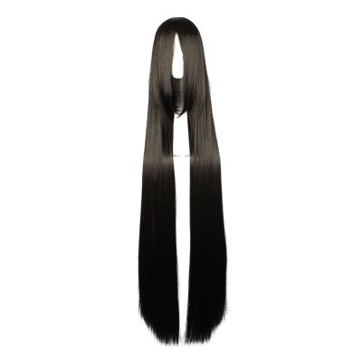 China Mcoser Long 120CM Vincent Valentine Cosplay Synthetic Wigs Black Fantasy Final Straight Long Wig for sale