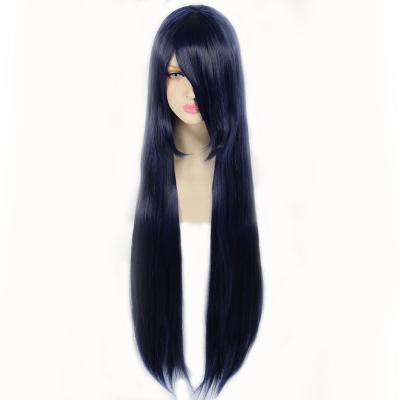 China Mcoser Inu x Boku SS Kagerou Shoukiin Long Cosplay Blue Wigs High Quality Synthetic Straight Wigs 100cm for sale