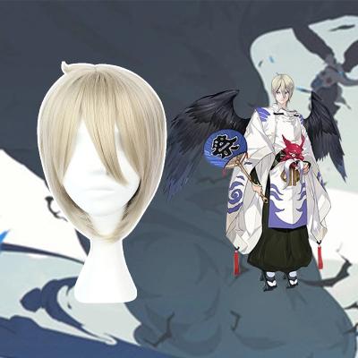 China Dai Ten Guu Cosplay Wigs Mcoser Halloween Carnival Cosplay Heat Resistant Synthetic Wigs Onmyoji Cosplay Short Straight Wigs Game for sale