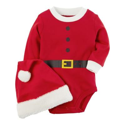 China Anti-wrinkle Pcs Sets Newborn Baby Christmas Outfits Clothes Long Sleeve for sale