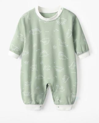 China Hot Spring Autumn Thin Cold Dinosaur Long Sleeve Cotton Baby Pajamas for sale