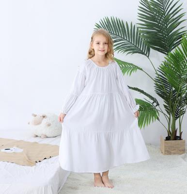 China Washable New Puff Sleeve Hand-embroidered Kids Short Sleeve Pajamas for sale