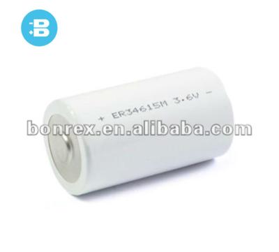 China ER34615M Li-SOCl2 Electricity Meter 3.6V 14000 mAh D Size High Power Battery for sale