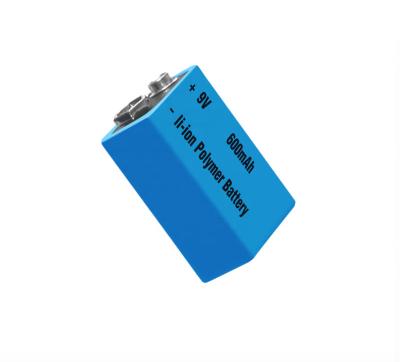 China Machine- the high quality rechargeable Li-ion battery --9V 600mAh lipo battery for multimeter /door check for sale