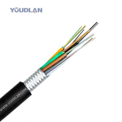 China Hot dip galvanized steel gyta gyts Youdlan outdoor single mode fiber optic cable for sale