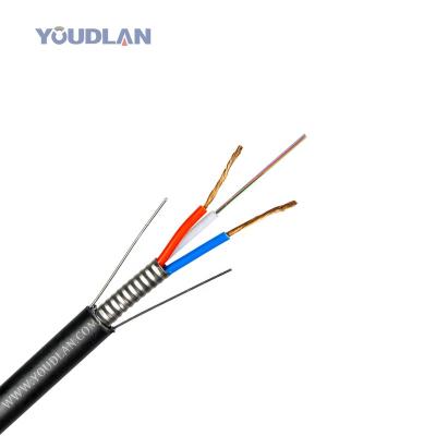 China Youdlan Graphic Terminals Opto Electrical Composite Outdoor Hybrid Fiber Optic Cable G652D for sale