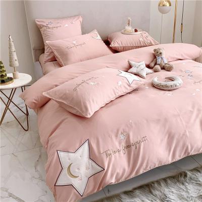 China China Textile Bedding Fabrics Disposable Luxury Home Duvet Cover Sheet Set for sale