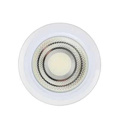 China High Quality Eco-friendly Indoor Lights 3 Color Round 5W 7W 10W 15W 24W Comfortable Glass Led Panel Light for sale